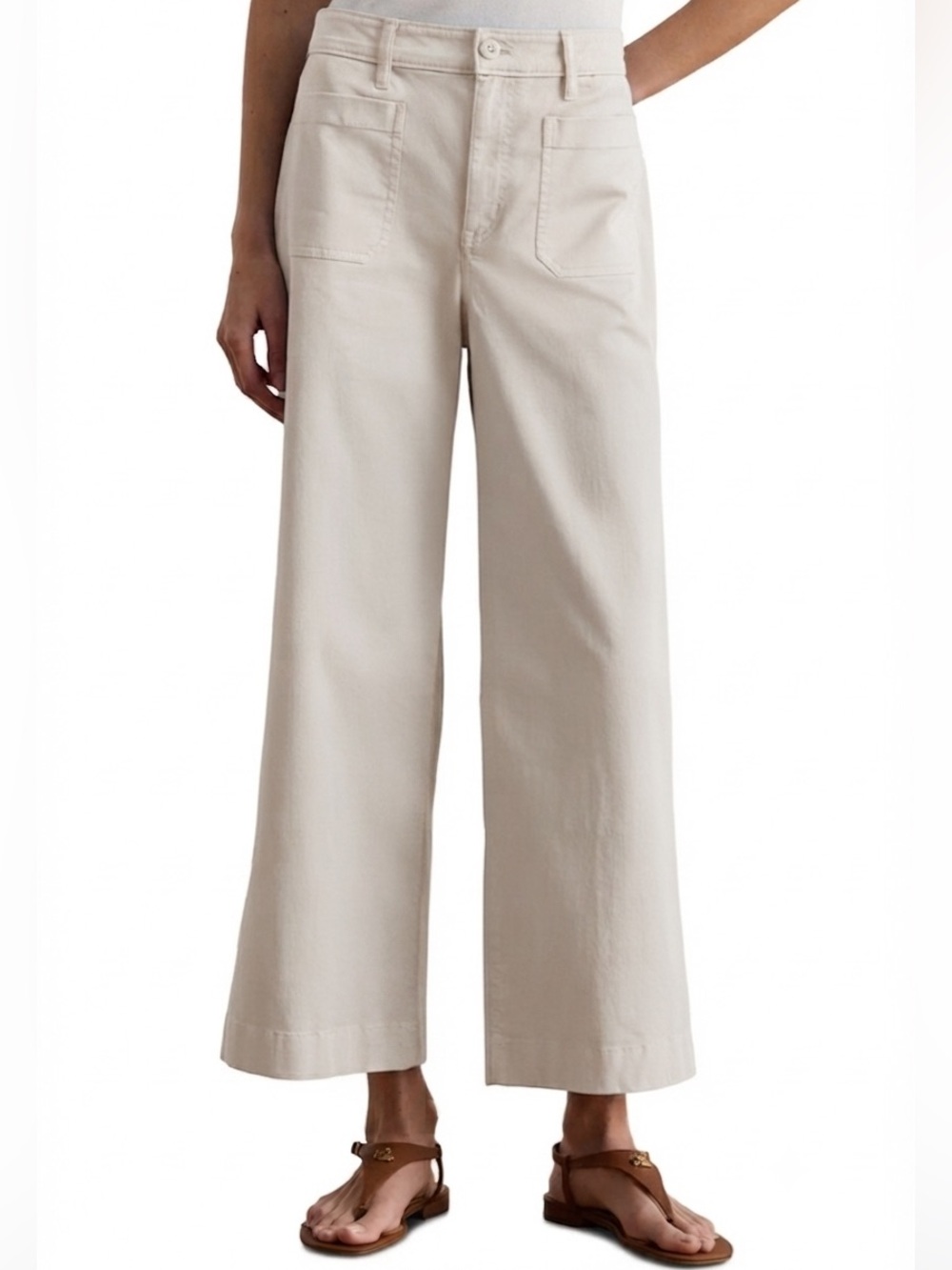 Club Monaco Tea Dye Crop Bootcut Chino